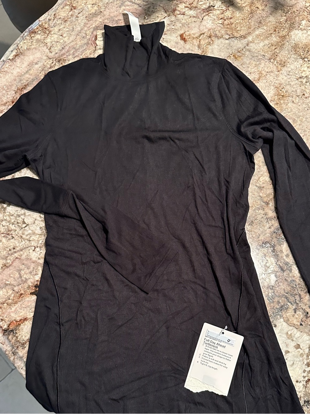 NWT Lululemon Black Full Day Along Long Sleeve